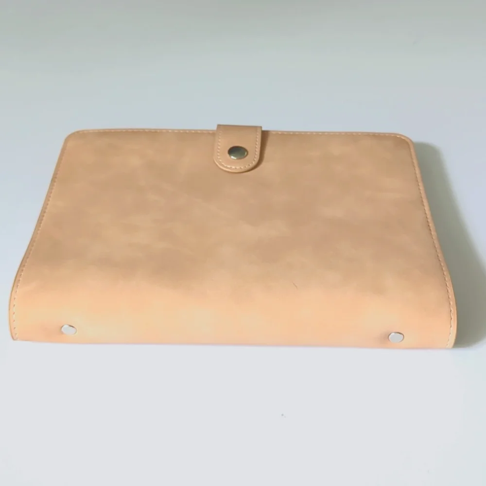 Amazon Faux Leather A5 Binder Card Holders Zip Up Plastic Pouch Pen Holder New